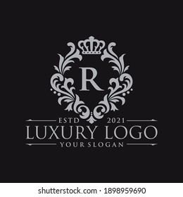 King Place Luxury Crest Royal Logo Template