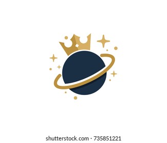 King Planet Icon Logo Design Element