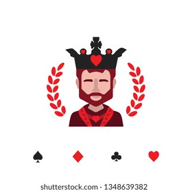 King playing card character 
( King of Hearts )