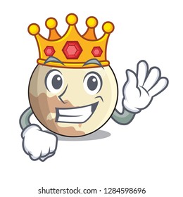 King Pluto planet isolated in with mascot