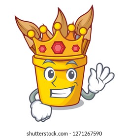 King pot pencil in shape cartoon funny