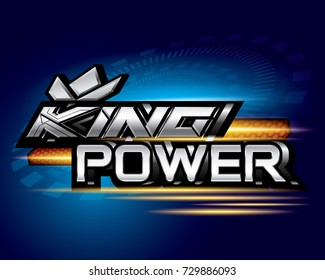 King power concept vector