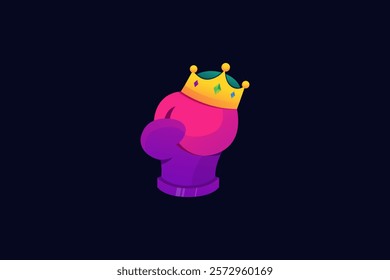 King Punch Colorful Logo Illustration Vector