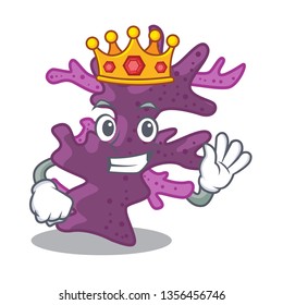 King purple coral reef the shape mascot