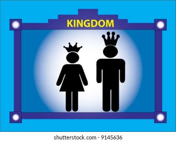 The king with queen