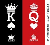 King and queen couple icon vector