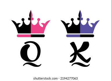 King Queen crown black