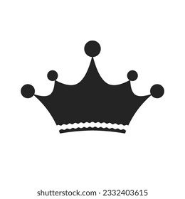King or Queen Crown Vector Illustration Icon	