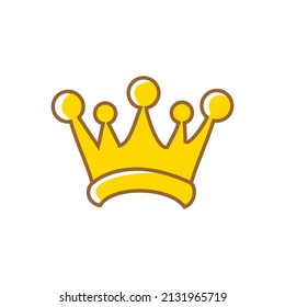 King and Queen crown vector. looks elegant and charming