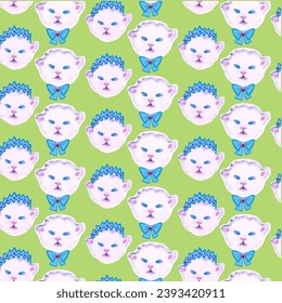 diseño de rey y reina.mano dibujada para tela, envoltura, textil, ropa, caja de regalo.