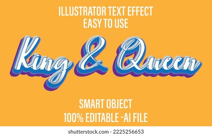 King Queen Editable Text Effect Concept | Editable Text Style Effect King Queen Text Style Theme King Queen Effect Editable Text Effect in Modern King Font