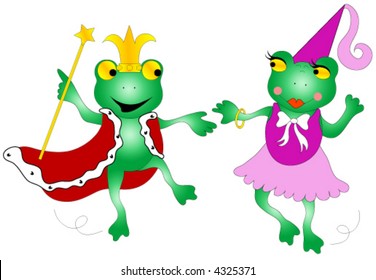 King and queen, frog dancing.