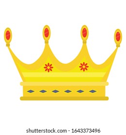 King and queen icons simple Illustration Clip Art vector