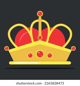 King and queen icons simple Illustration Clip Art vector