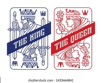 King and queen Playing Card