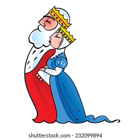 King and queen - royal, monarch, majesty, couple