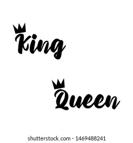 King and queen t shirt design vector