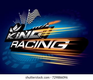 King racing concept vector