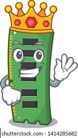 King RAM memory card above cartoon table