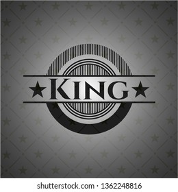 King realistic dark emblem
