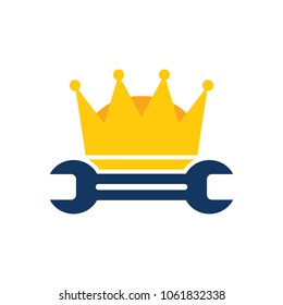 King Repair Logo Icon Design