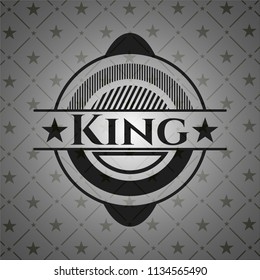 King retro style black emblem