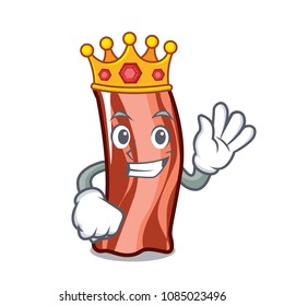 King ribs mascot cartoon style