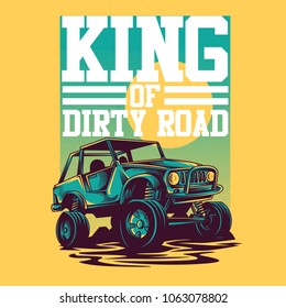 King of Road Illustration