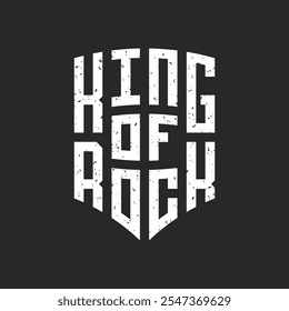 King Of Rock Lettering Typography