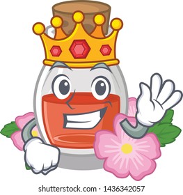 King rosehip seed oil on a mascot