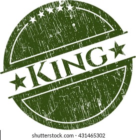 King rubber seal with grunge texture