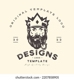 King of Sailors logo, robber logo template.