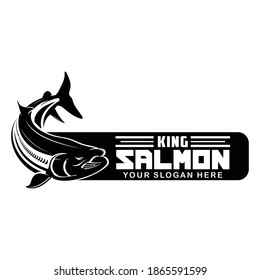 King Lachs, schön für die Verwendung von Logo, Bekleidung usw.