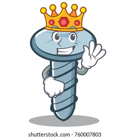 King screw character cartoon style