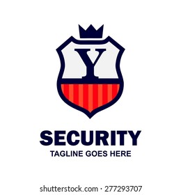 King Security Logo. Abstract secure shield logo design - various geometric shapes - Security visual identity, Security Logo template Monogram design elements Business sign identity vector illustration King Security Logo. Abstract secure shield logo design - various geometric shapes - Security visual identity, Security Logo template Monogram design elements Business sign identity vector illustration