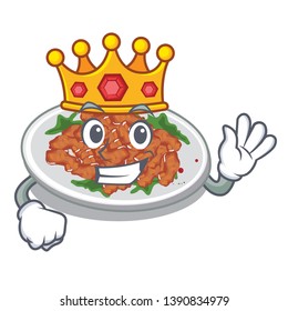 King sesame chicken in the character shape