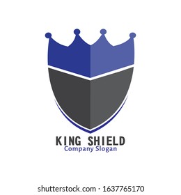 King shield logo design for maximal protect