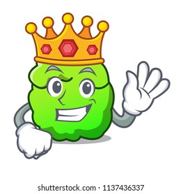King shrub mascot cartoon style