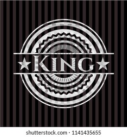 King silver badge or emblem