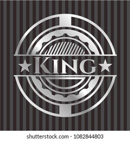 King silvery badge