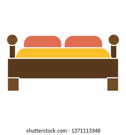 A king sized double bed for master bedroom