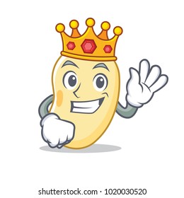 King soy bean mascot cartoon