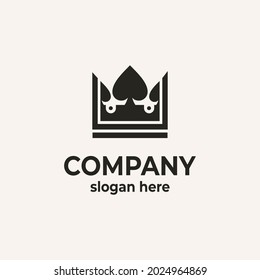King and Spade Ace for Poker logo design