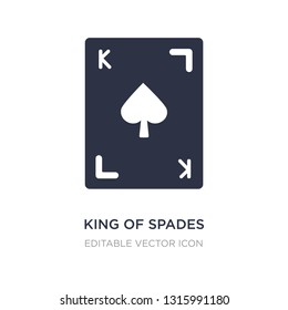 king of spades icon on white background. Simple element illustration from Gaming concept. king of spades icon symbol design.