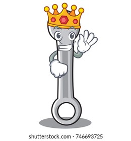 King spanner character cartoon style
