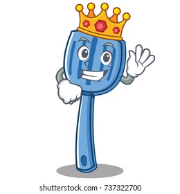 King spatula character cartoon style