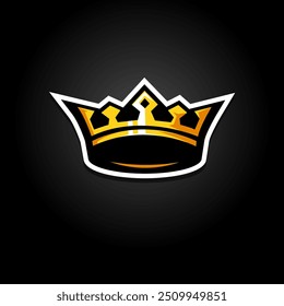 King sports gaming logo design vector