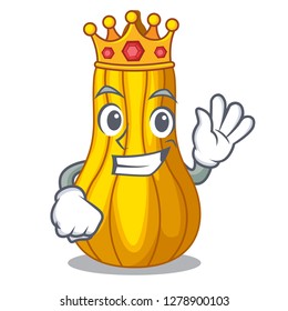 King squash in a mascot fruit basket