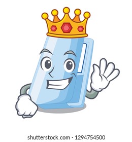 King stapler in a the cartoon wallet