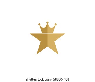 King Star Logo Design Element